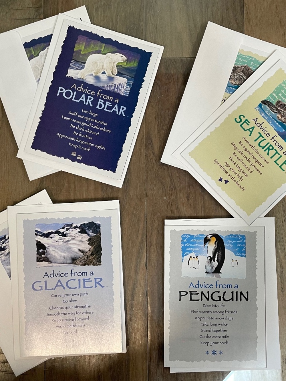 Mixed Set of 7 Life Advice Greeting Cards